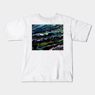 landscaping abstract fluid art Kids T-Shirt